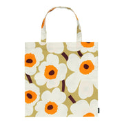 Marimekko Unikko Caramel / Orange / Cream Tote Bag