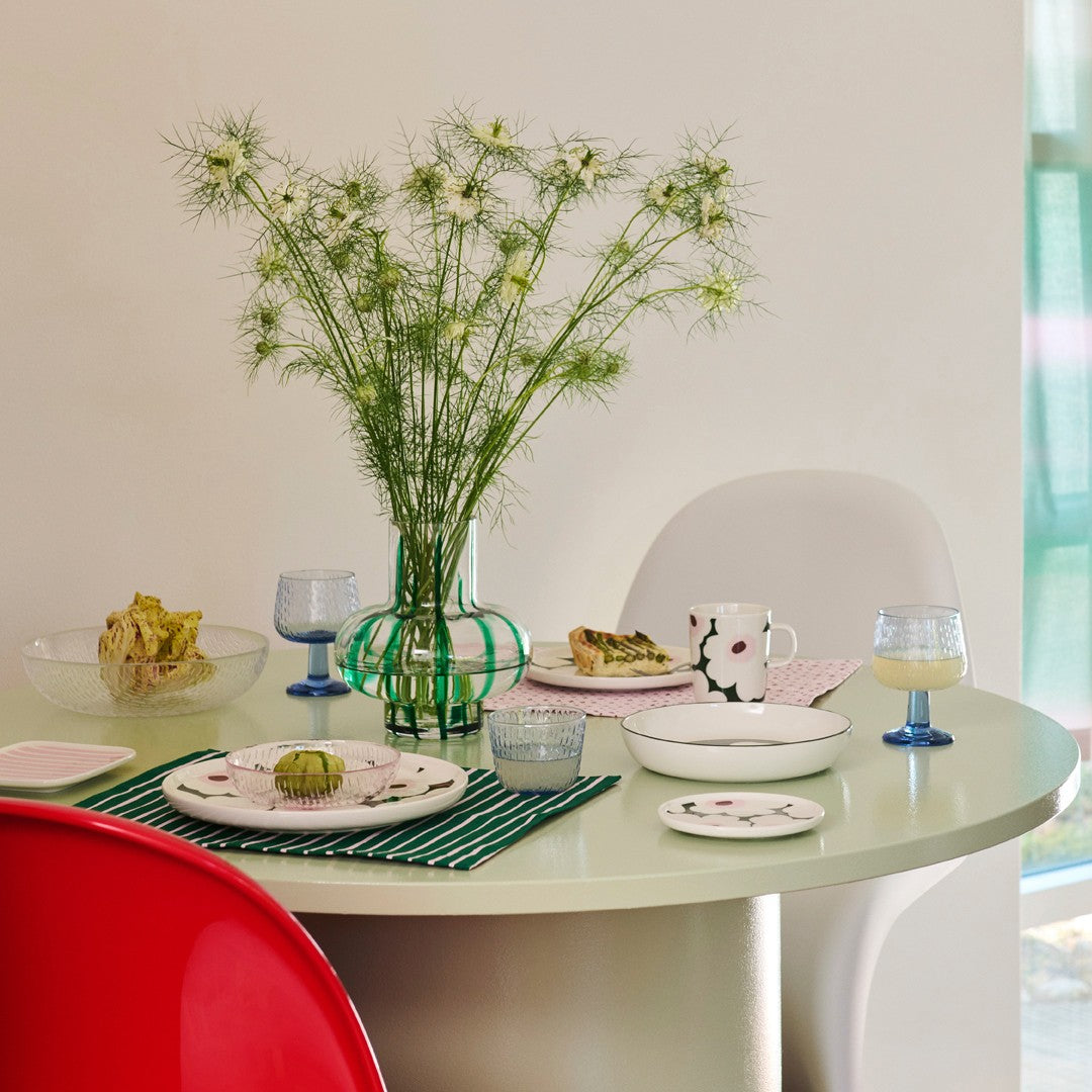 Marimekko Syksy Clear Glass Serving Bowl