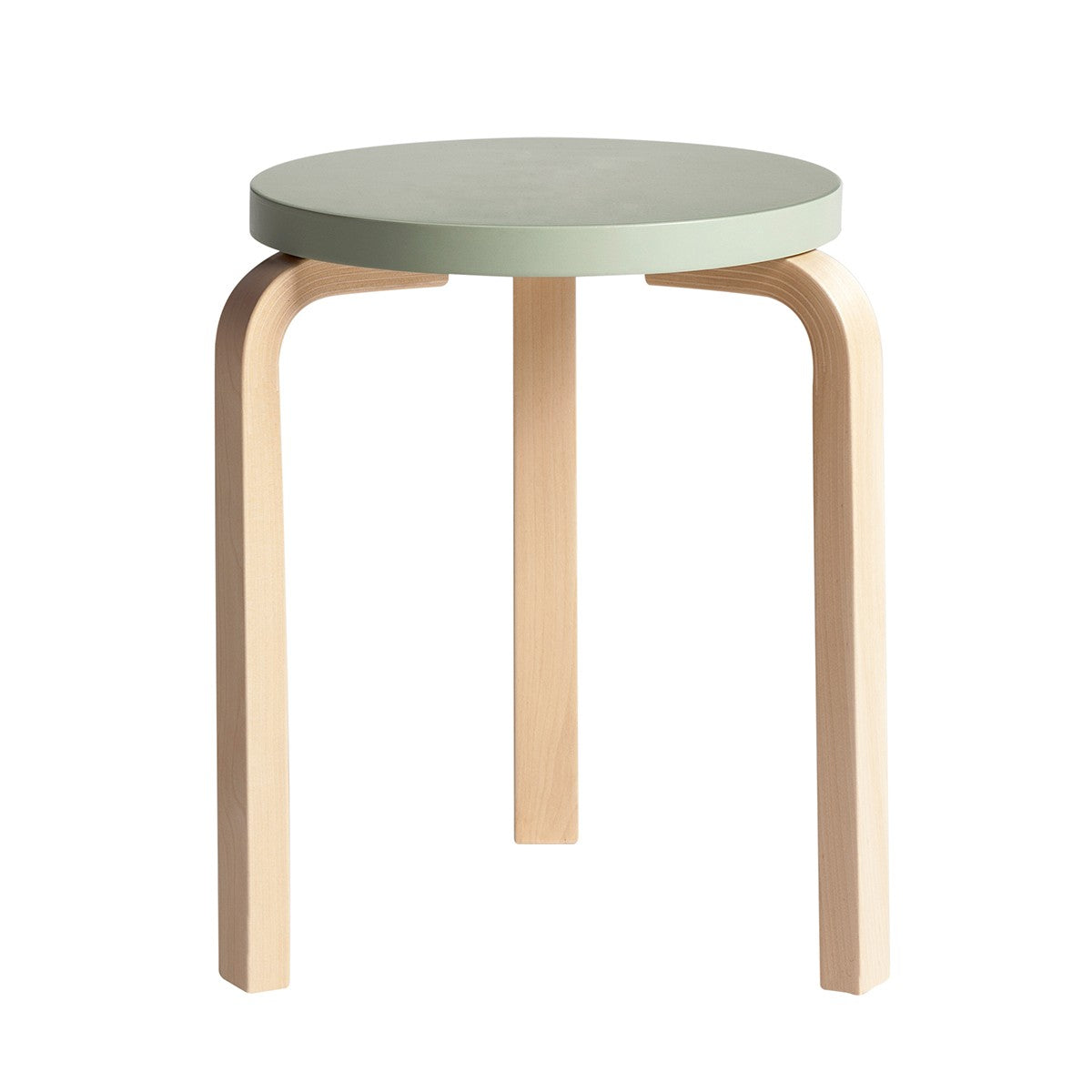 Artek Alvar Aalto Anniversary Stool 60 - Three Legged Stool - Green