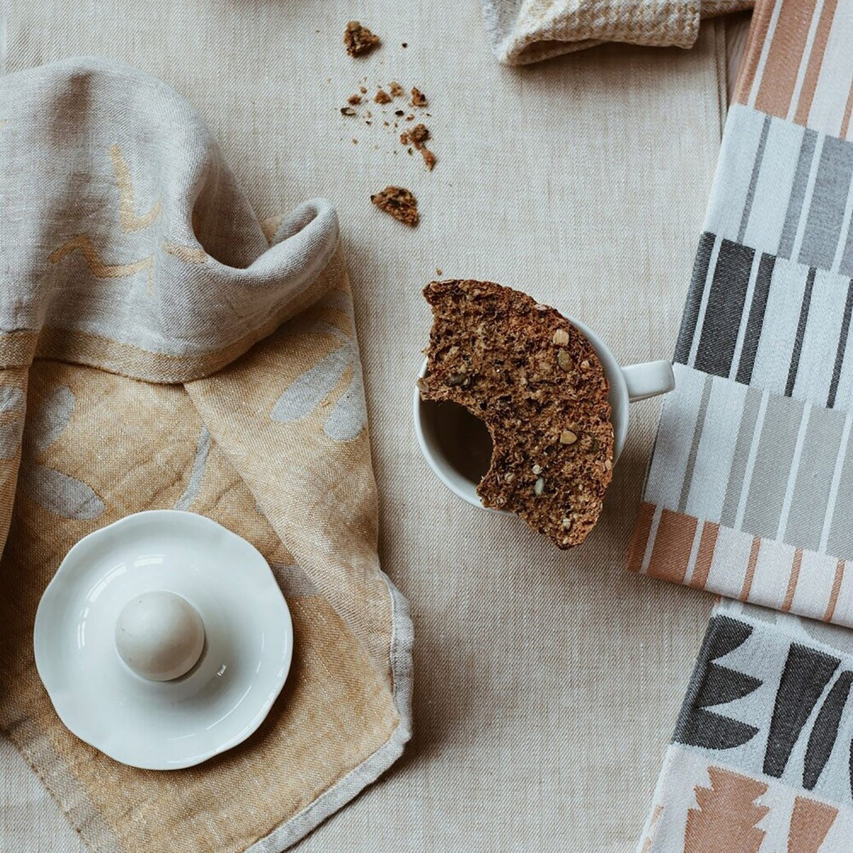 Lapuan Kankurit Friida Grey / Yellow Tea Towel