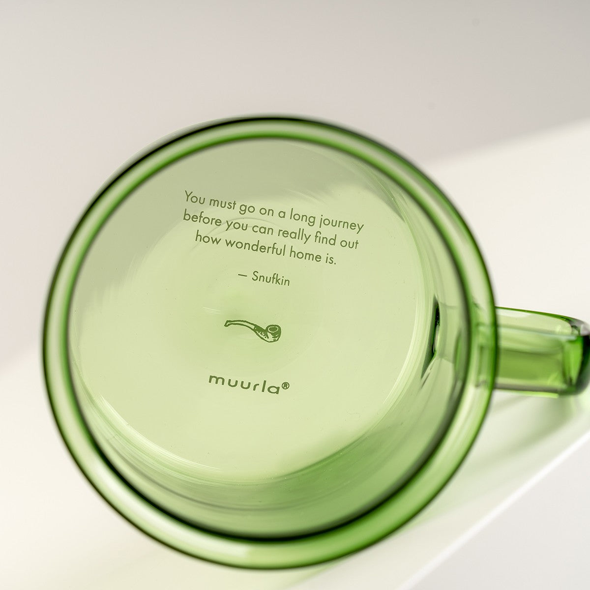 Muurla Moomin Snufkin Green Glass Mug