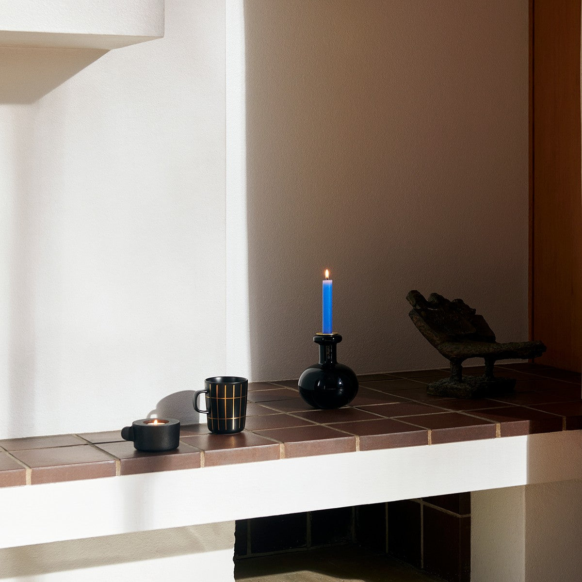 Marimekko Butticula Black Candle Holder