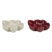 Marimekko Unikko Shape Dark Red / Sand Mini Bowls - Set of 2