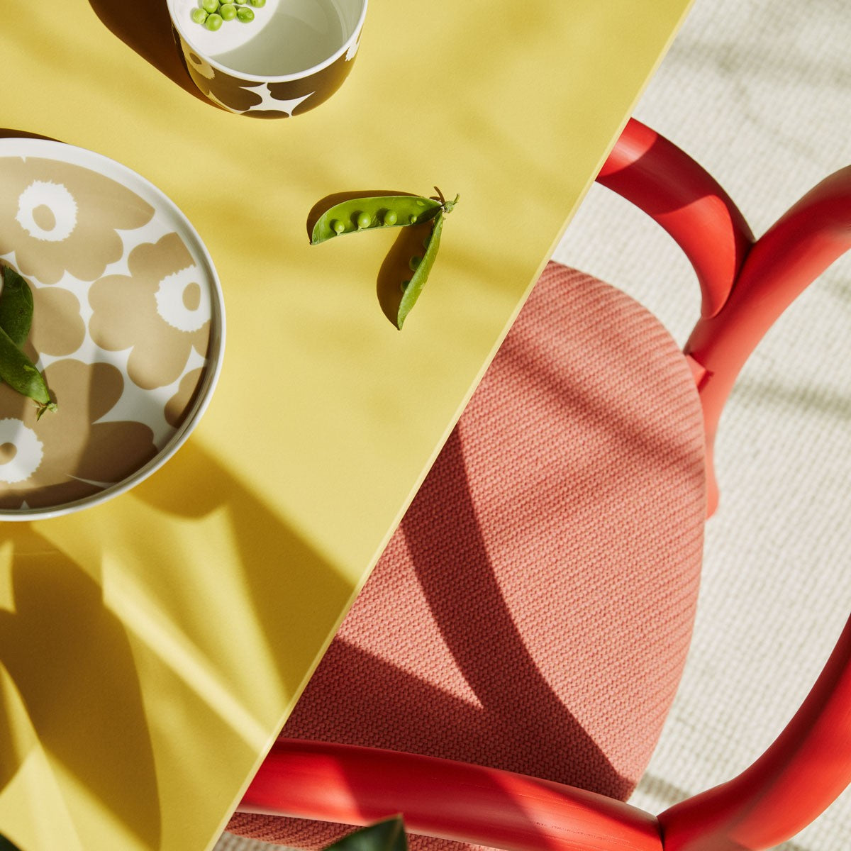 Marimekko Unikko White / Beige Dinner Plate