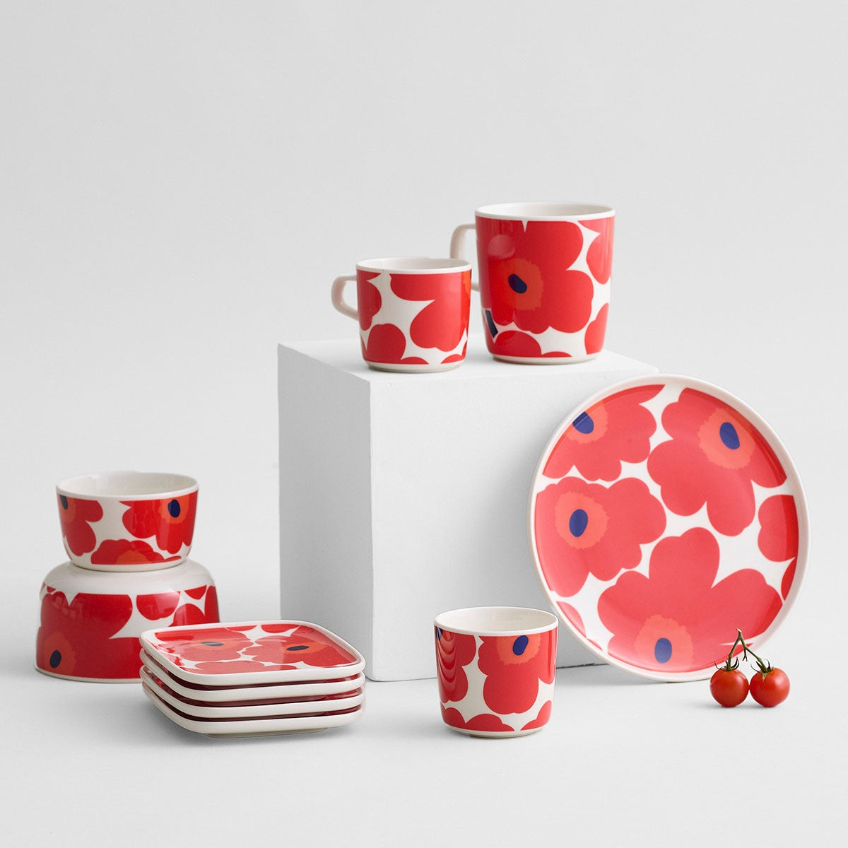 Marimekko Red Unikko Cereal / Soup Bowl