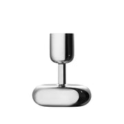 iittala Nappula Stainless Steel Short Candle Holder