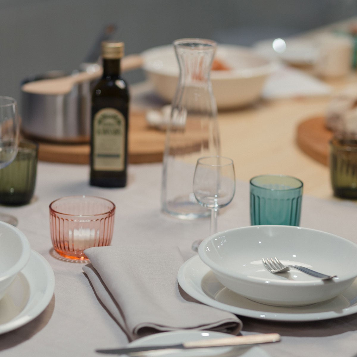 iittala Raami Salmon Pink Candle Holder