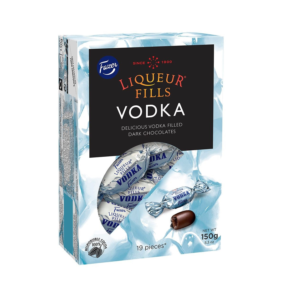 Fazer Dark Chocolate Vodka Liqueur Fills - 5.3 oz