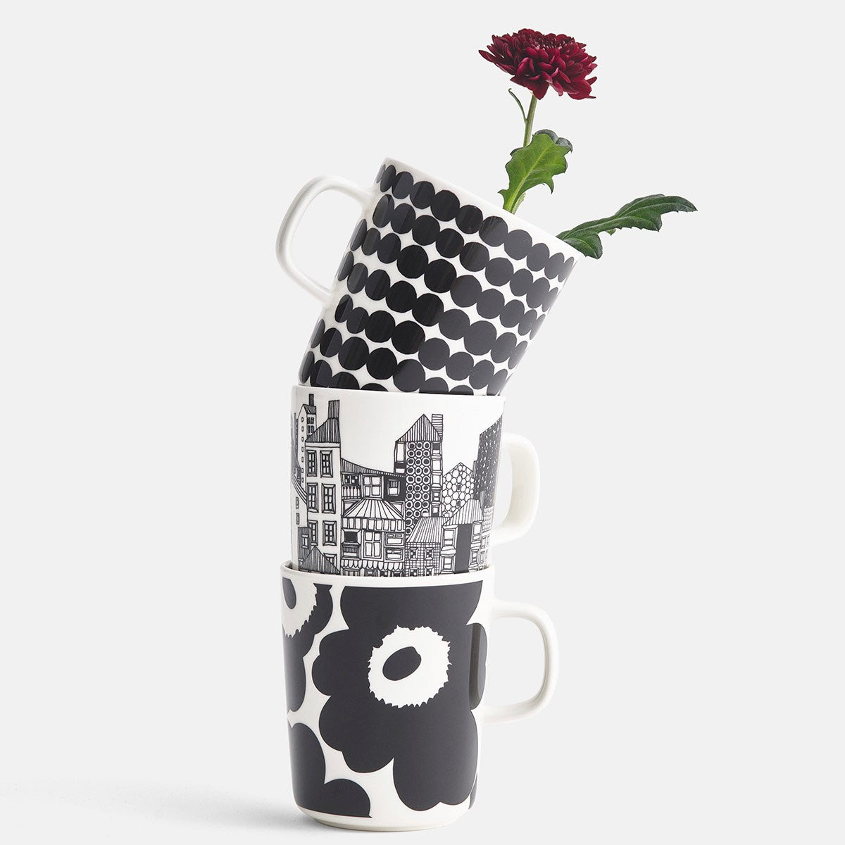 Marimekko Unikko White / Black Mug