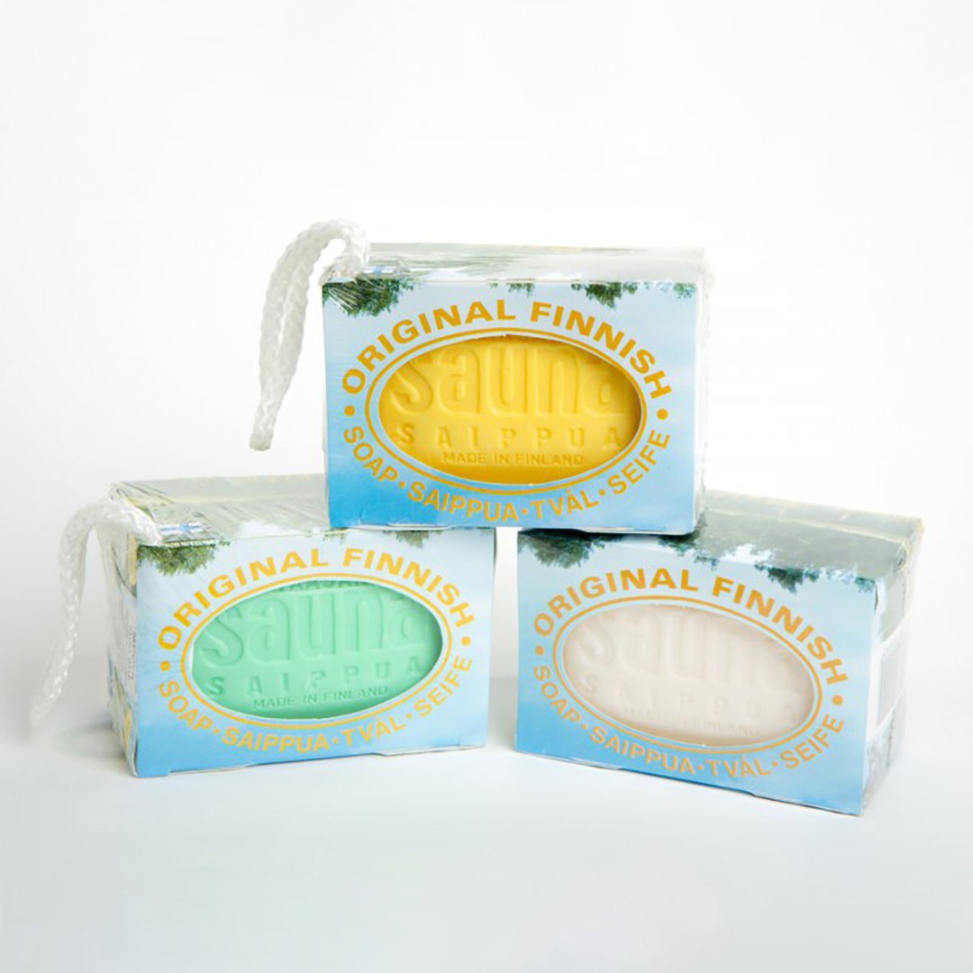 Original Finnish Sauna Soap on a Rope - Birch