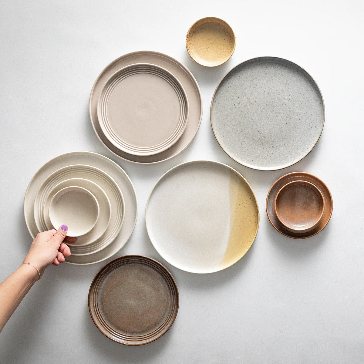 Pentik Tuntu Ivory White Salad Plate