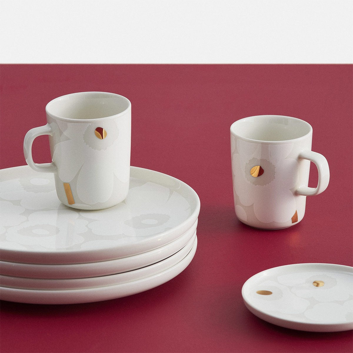 Marimekko Unikko White / Off White Dinner Plate