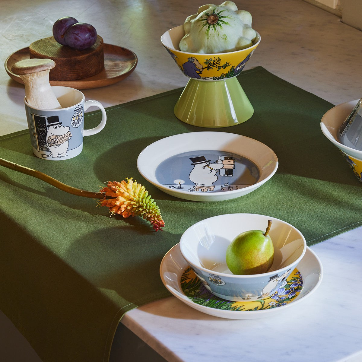 Arabia Moomin Moominpappa Grey Bowl