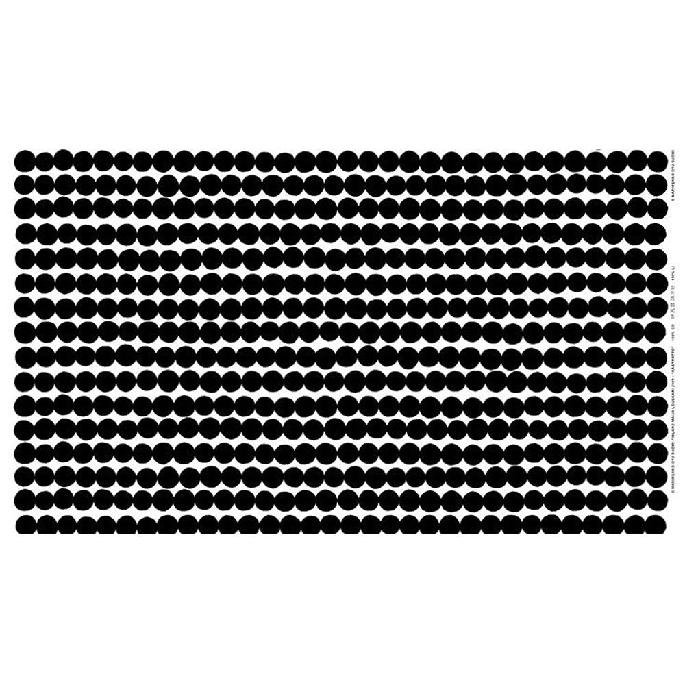 Marimekko Rasymatto White / Black Medium Weight Cotton Fabric