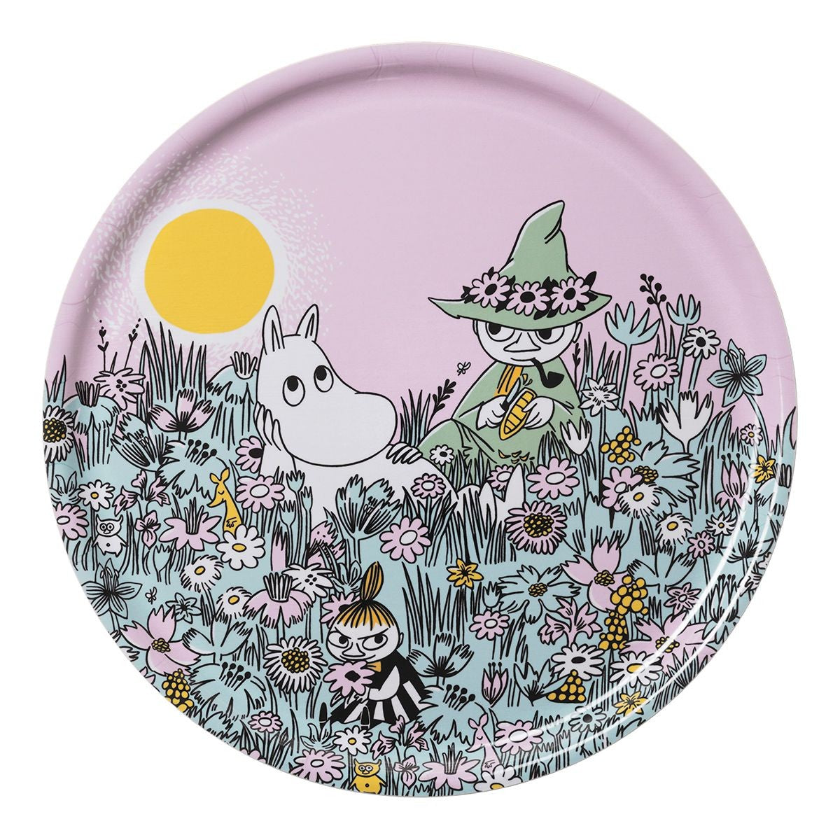 Arabia Moomin Friends Forever Round Serving Tray - 80th Anniversary