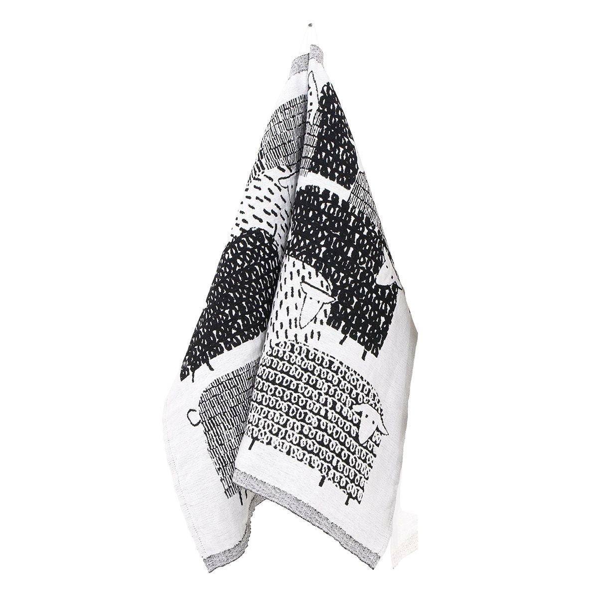 Lapuan Kankurit Päkäpäät White / Black Tea Towel