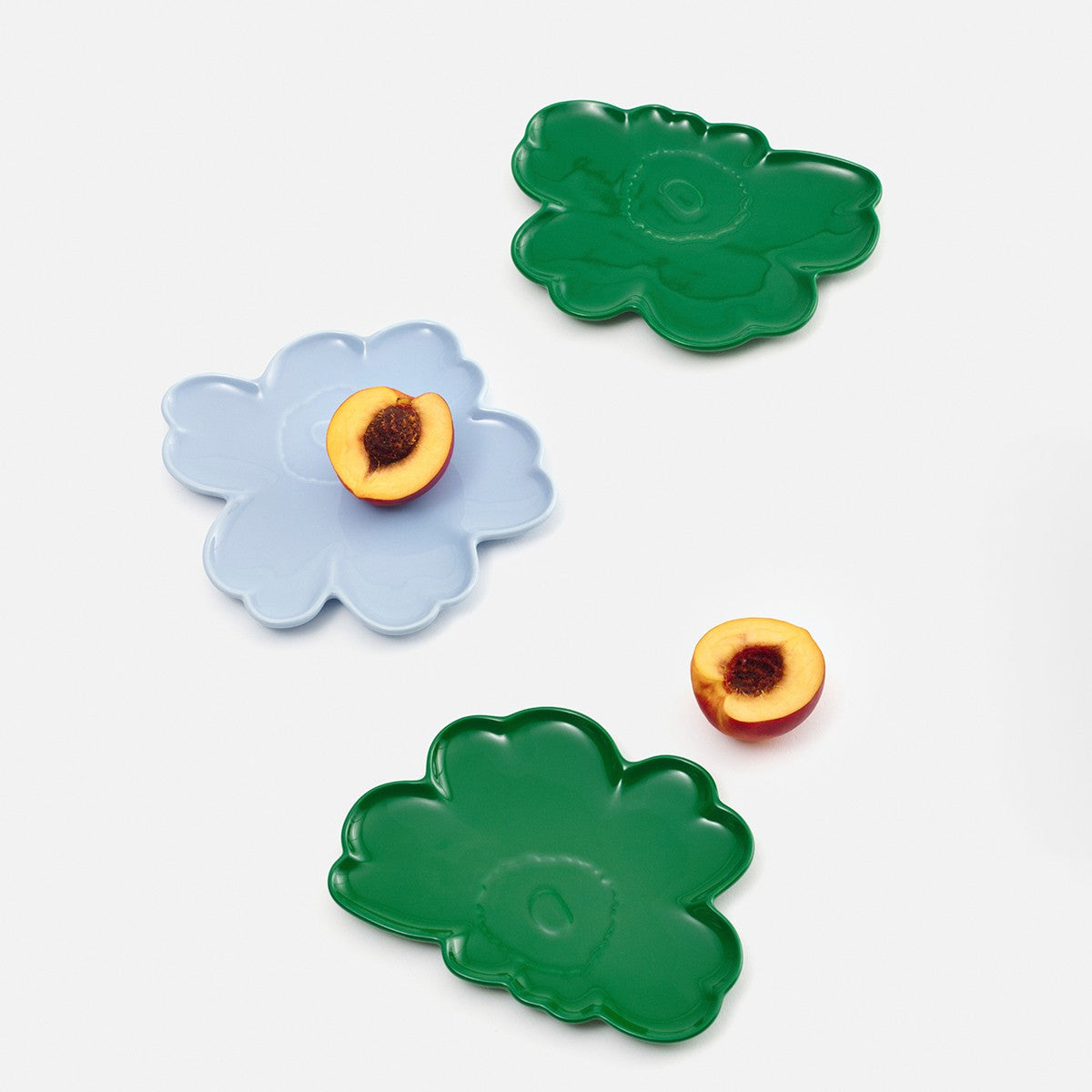 Marimekko Unikko Shape Light Blue Salad Plate