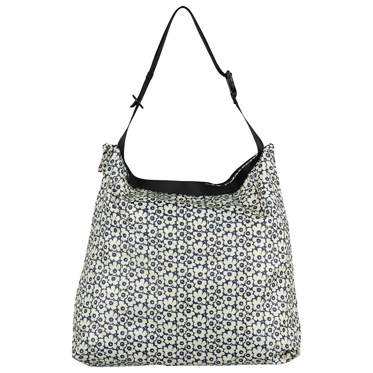 Marimekko Mini Unikko Cream / Dark Blue Large Neat Crossbody Shoulder Bag