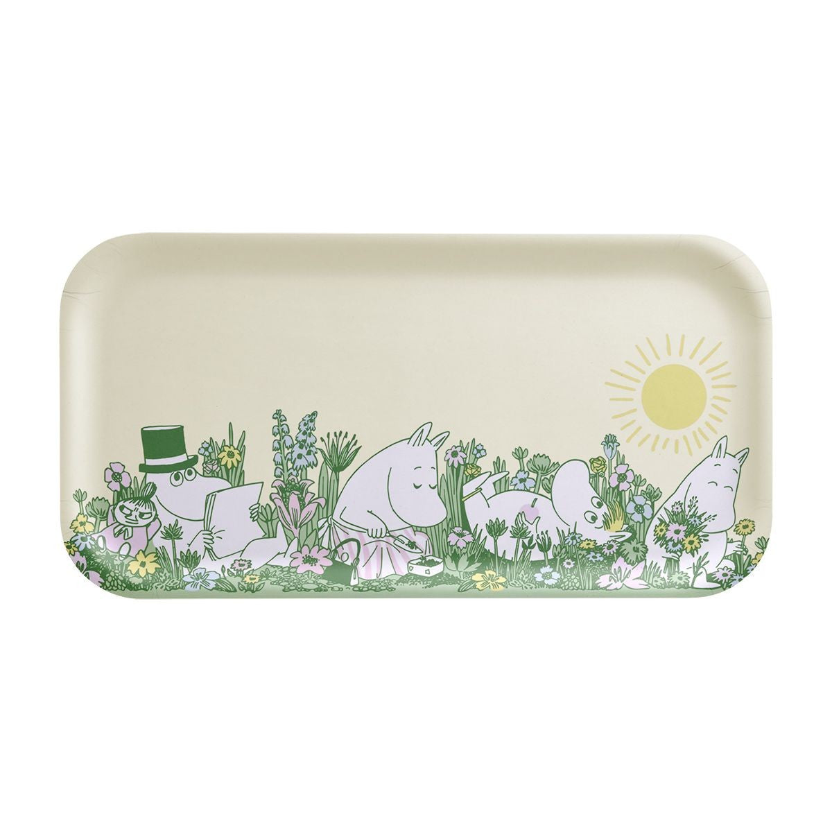 Muurla Moomin In the Garden Light Yellow / Green Tray