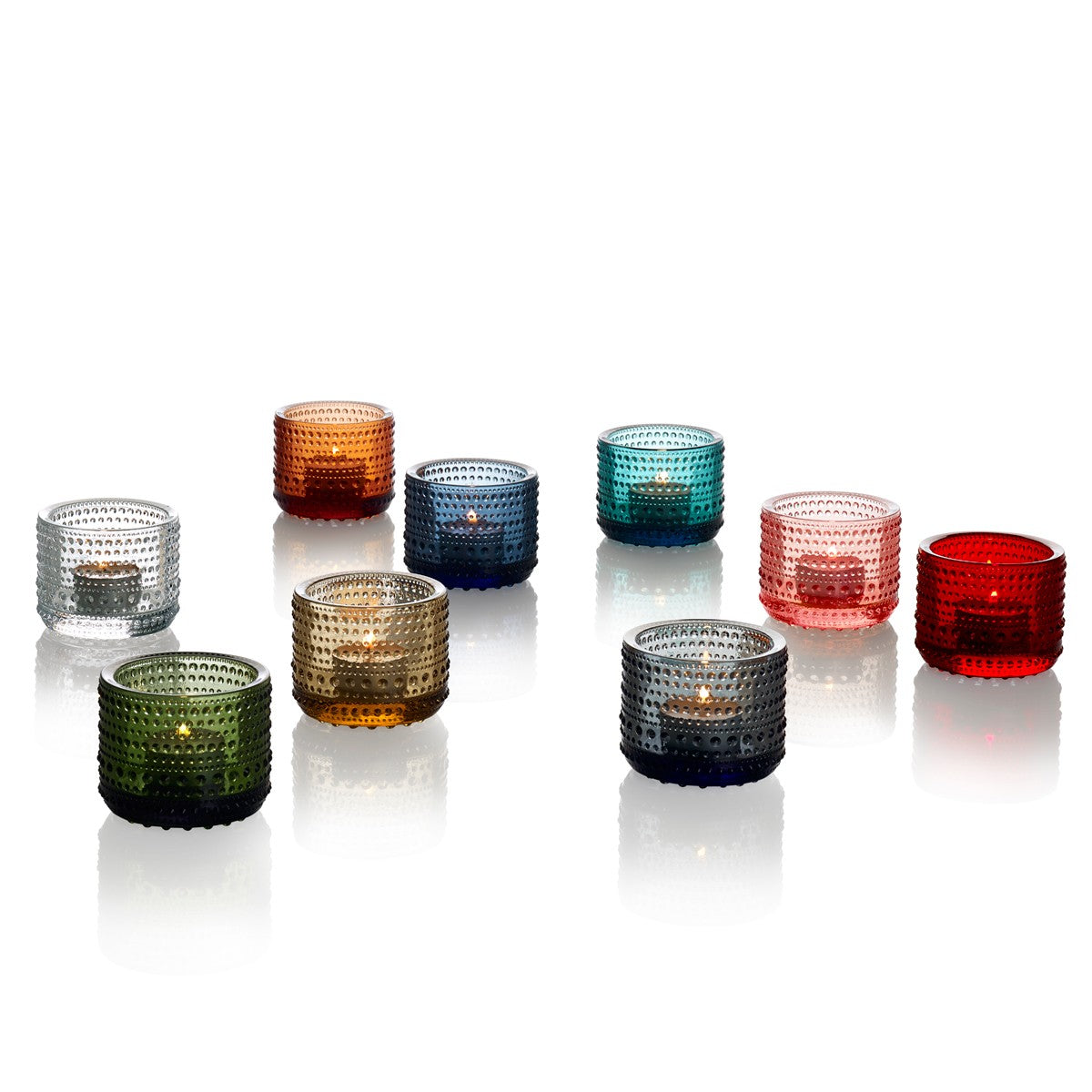 iittala Kastehelmi Grey Candle Holder