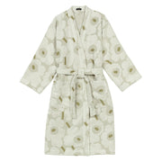 Marimekko Unikko Olive Green / Cream Bathrobe