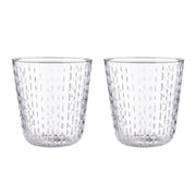 Marimekko Syksy Honey Large Clear Glass Tumblers - Set of 2