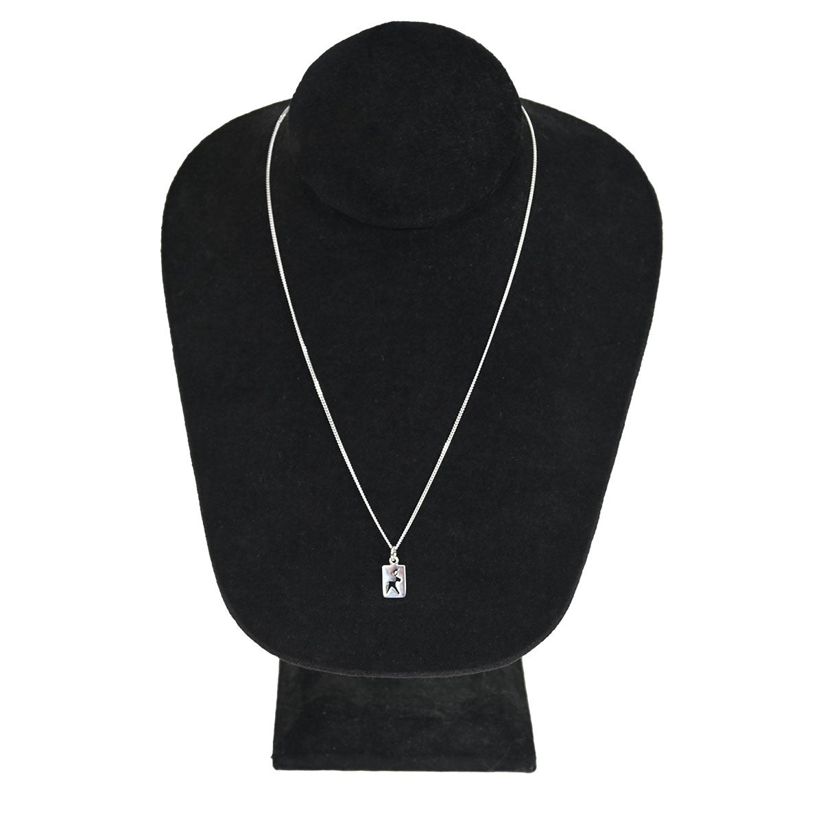 Korunilo Reindeer Mini Cutout Silver Necklace