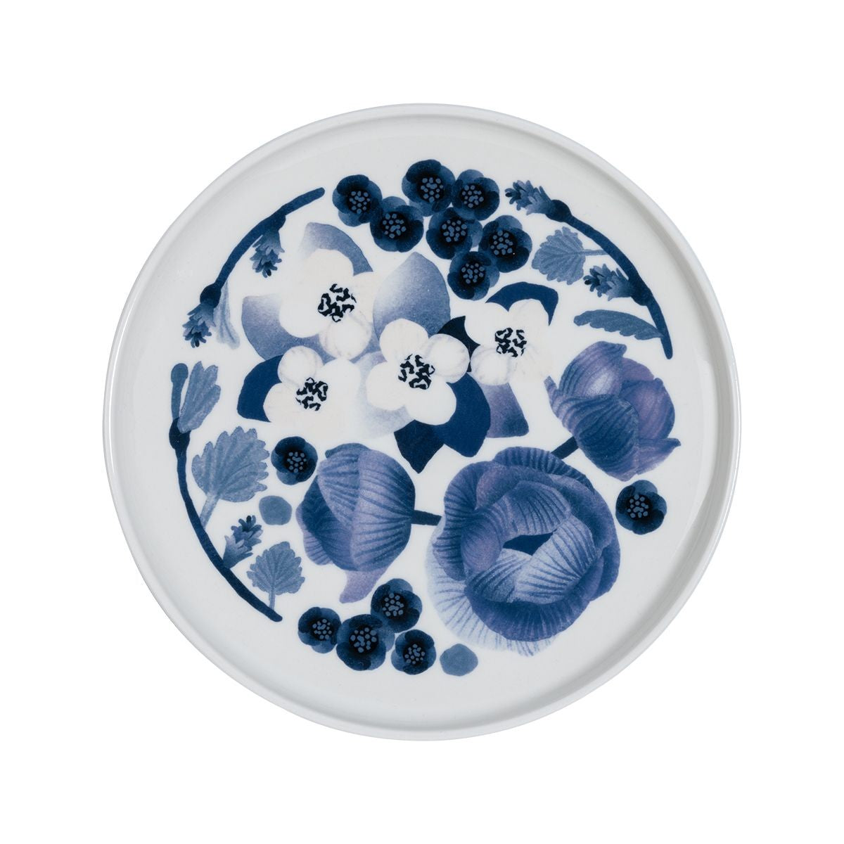 Pentik Lapin Kukka Blue / White Salad Plate