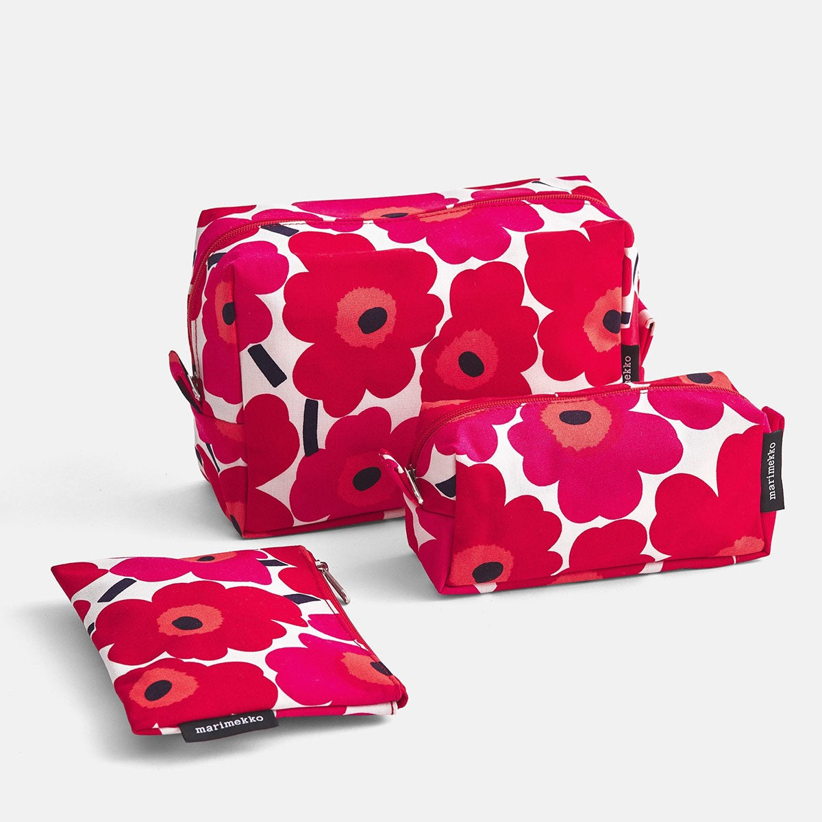 Marimekko Unikko Red Tiise Cosmetic Bag