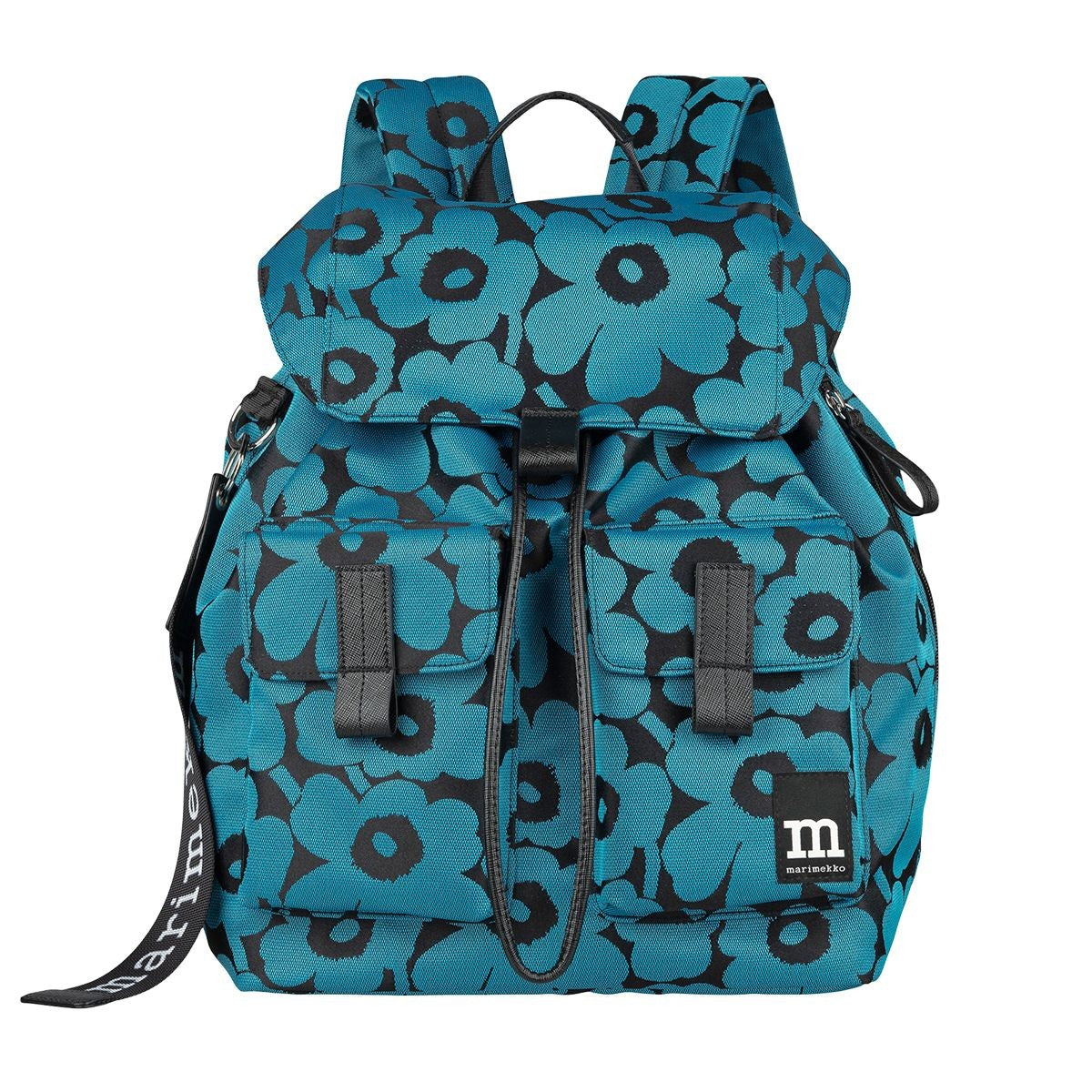 Marimekko Unikko Blue / Black Everything Backpack