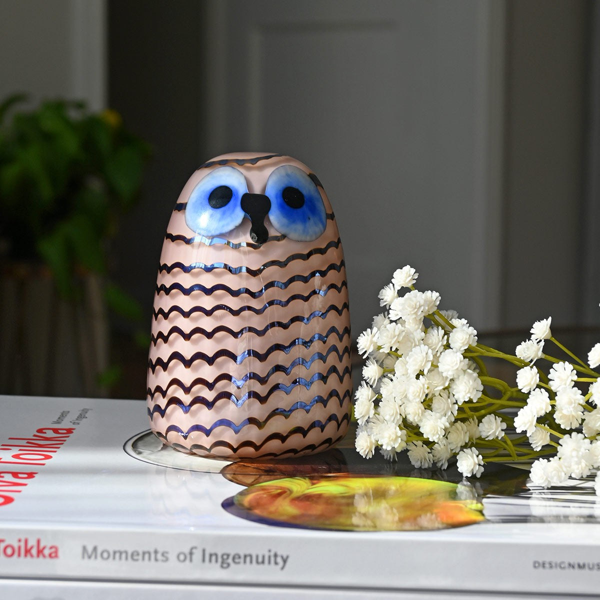 iittala Toikka Salmon Pink / Blue Owlet