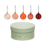 iittala Red Small Glass Ball Ornaments - Gift Set of 5