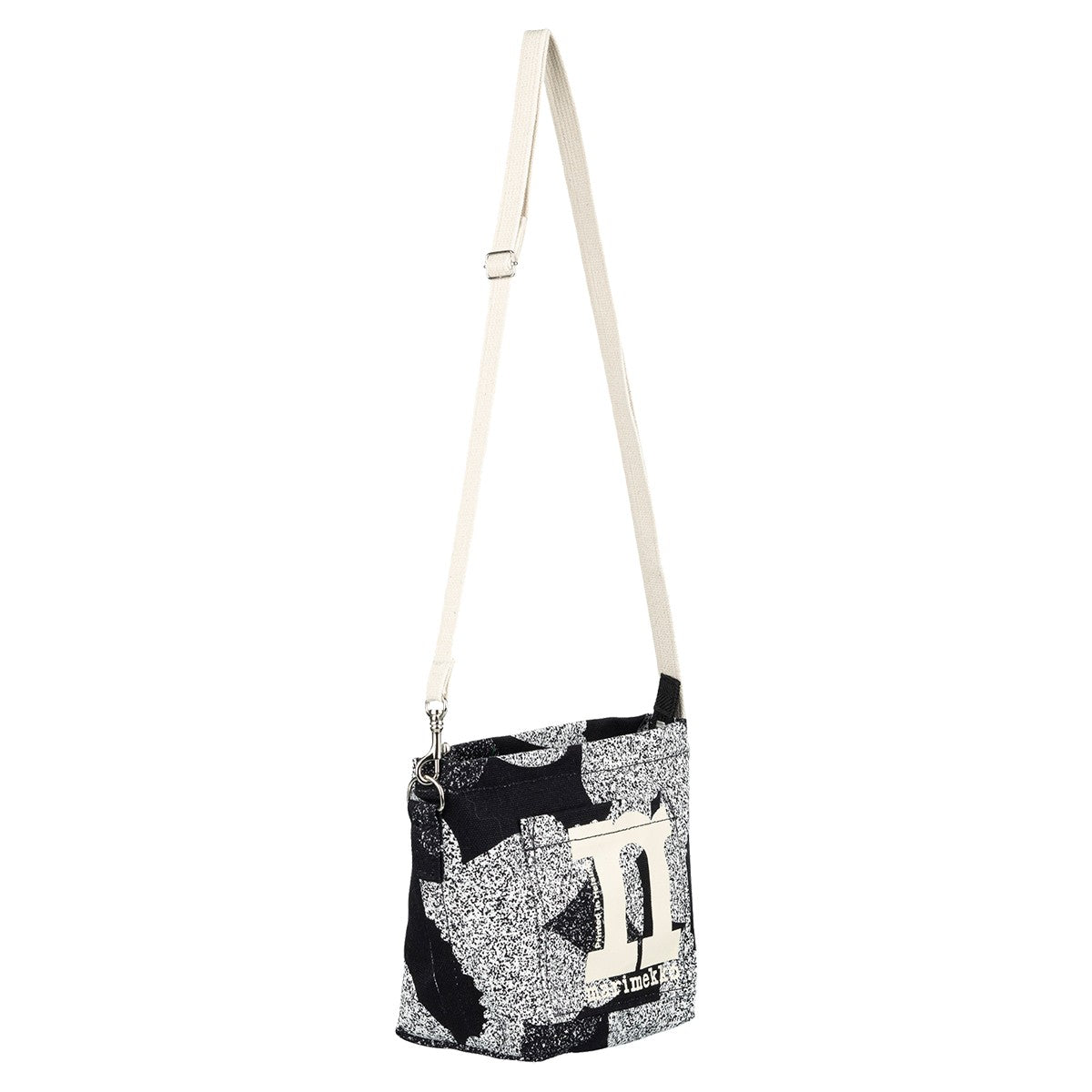 Marimekko Unikko Black / White Mono Mini Crossbody Shoulder Bag