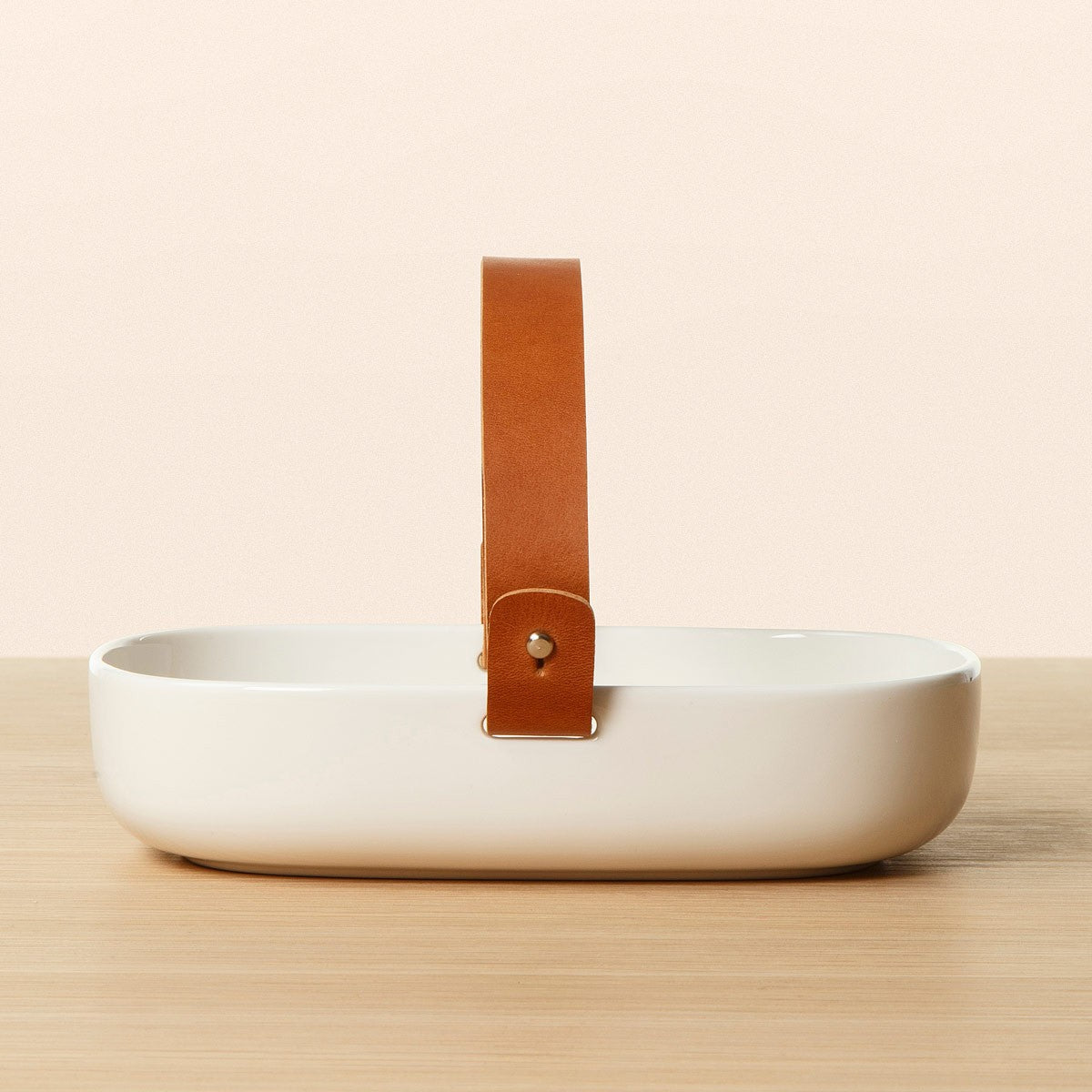Marimekko Oiva Koppa Serving Dish w/ Leather Handle