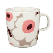 Marimekko Unikko Pink / Brown / Tan Large Mug