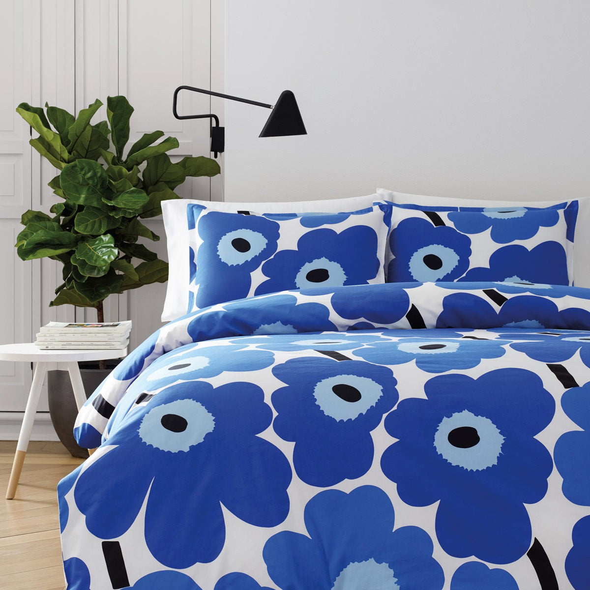 Marimekko Unikko Blue Full / Queen Duvet Cover Set