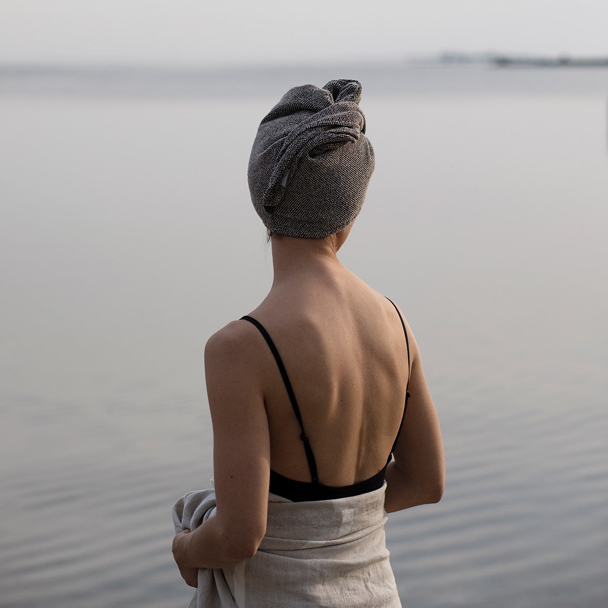 Lapuan Kankurit Kivi Black / Beige Hair Turban