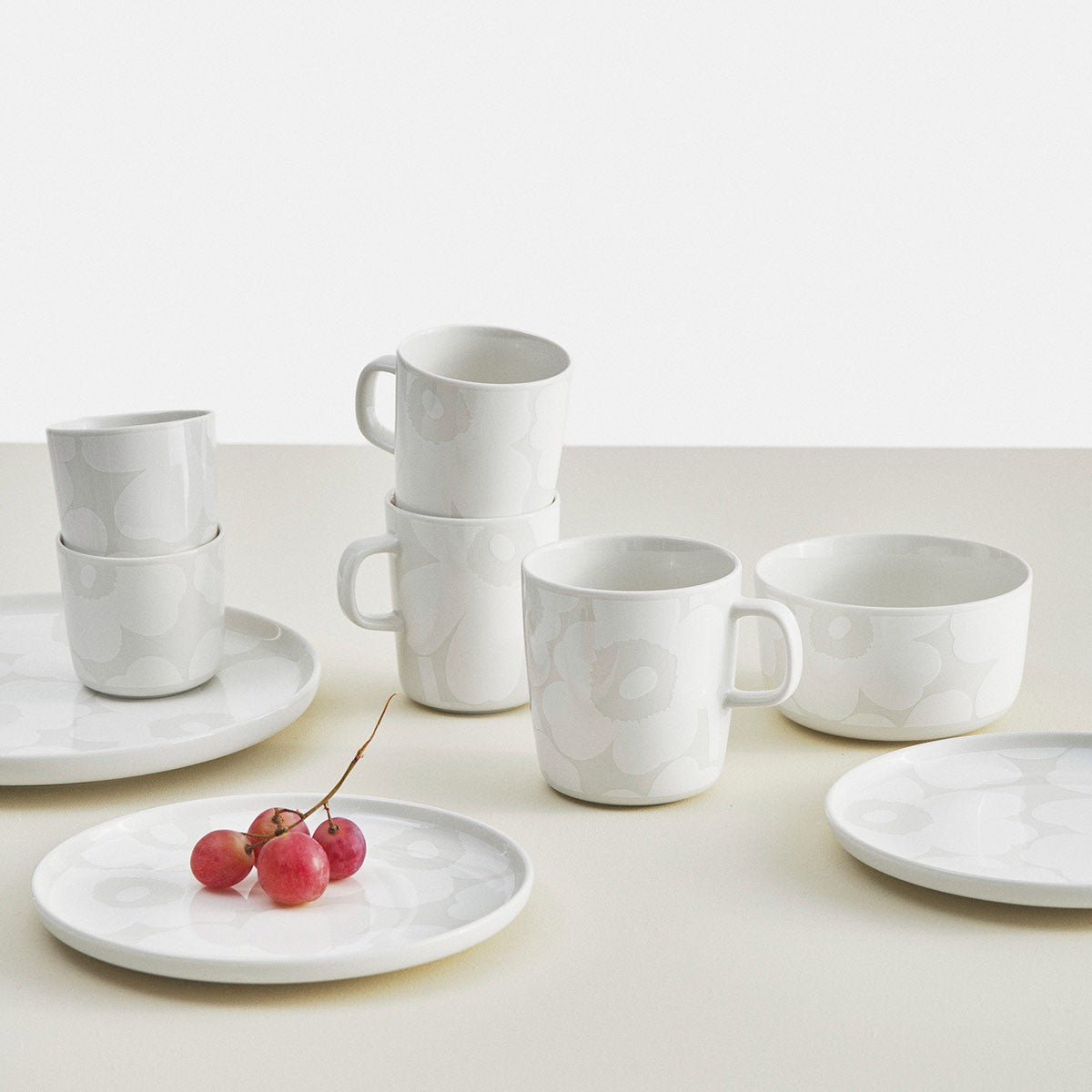 Marimekko Unikko White / Off White Soup / Cereal Bowl