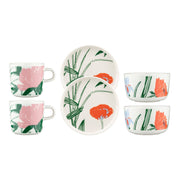 Marimekko Puutarhakutsut White / Green / Orange 6pc Dining Set