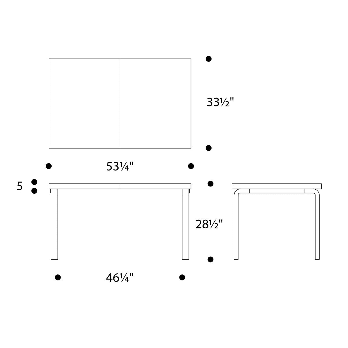 Artek Alvar Aalto 97 Extension Table