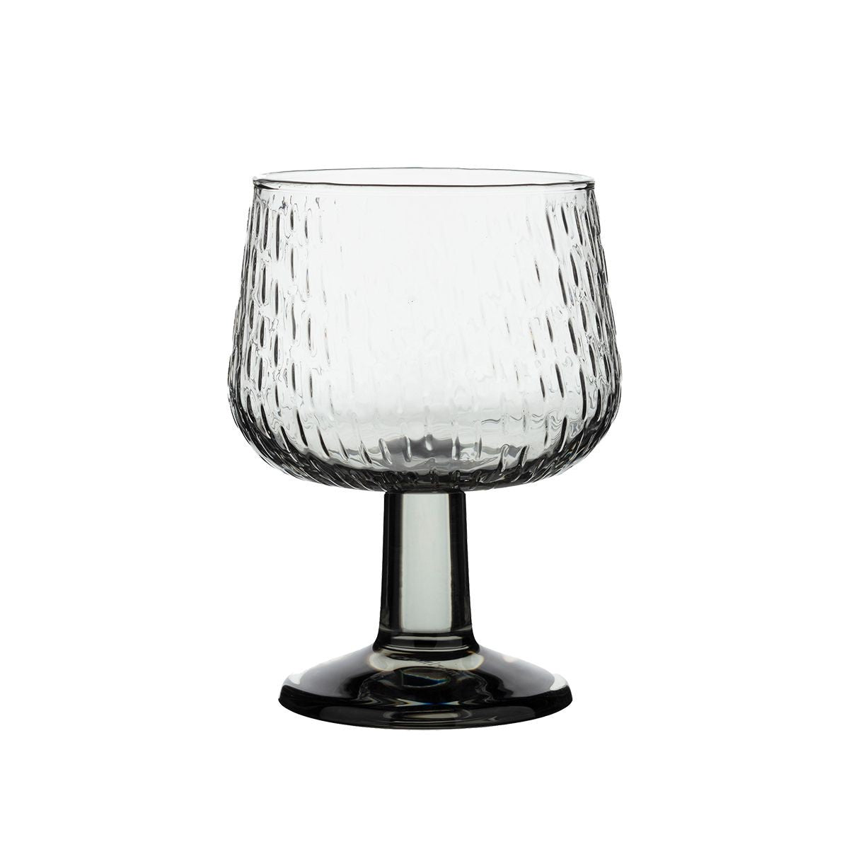 Marimekko Syksy Misty Grey Glass Goblet