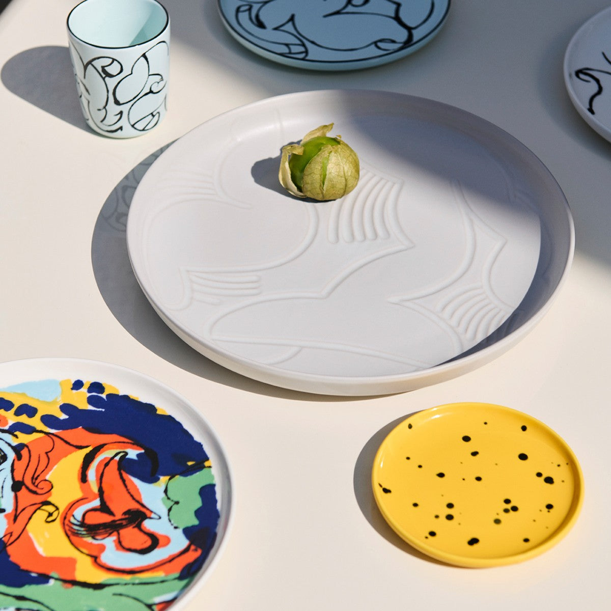 Marimekko Vildmo Off White Large Serving Plate