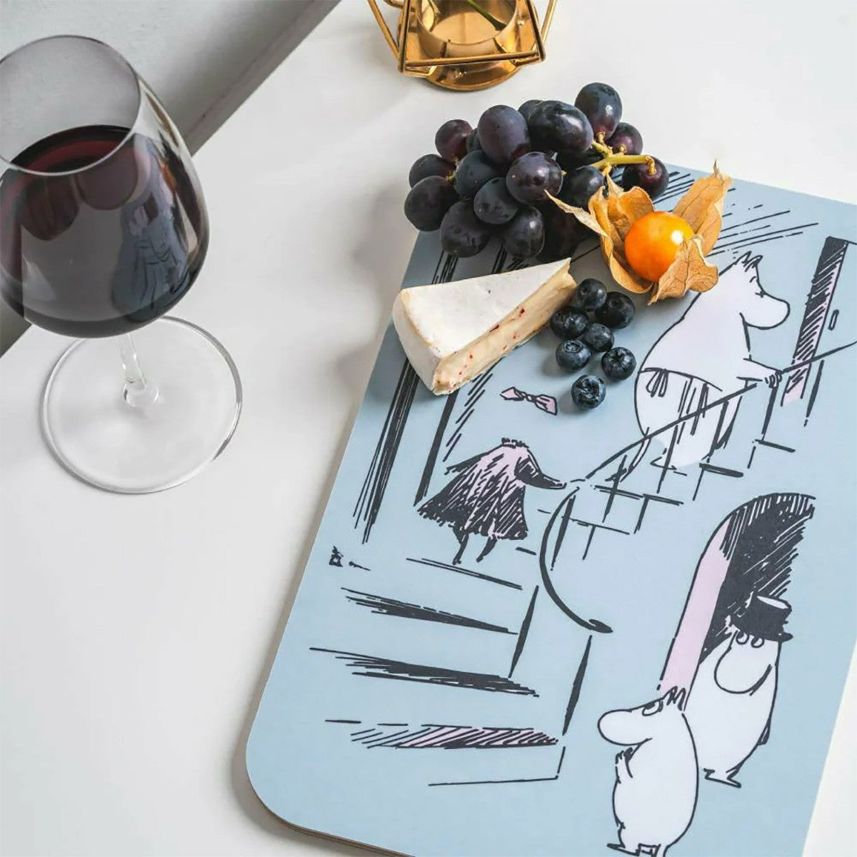 Muurla Moominmamma Pink / Blue Reversible Chop & Serve Board