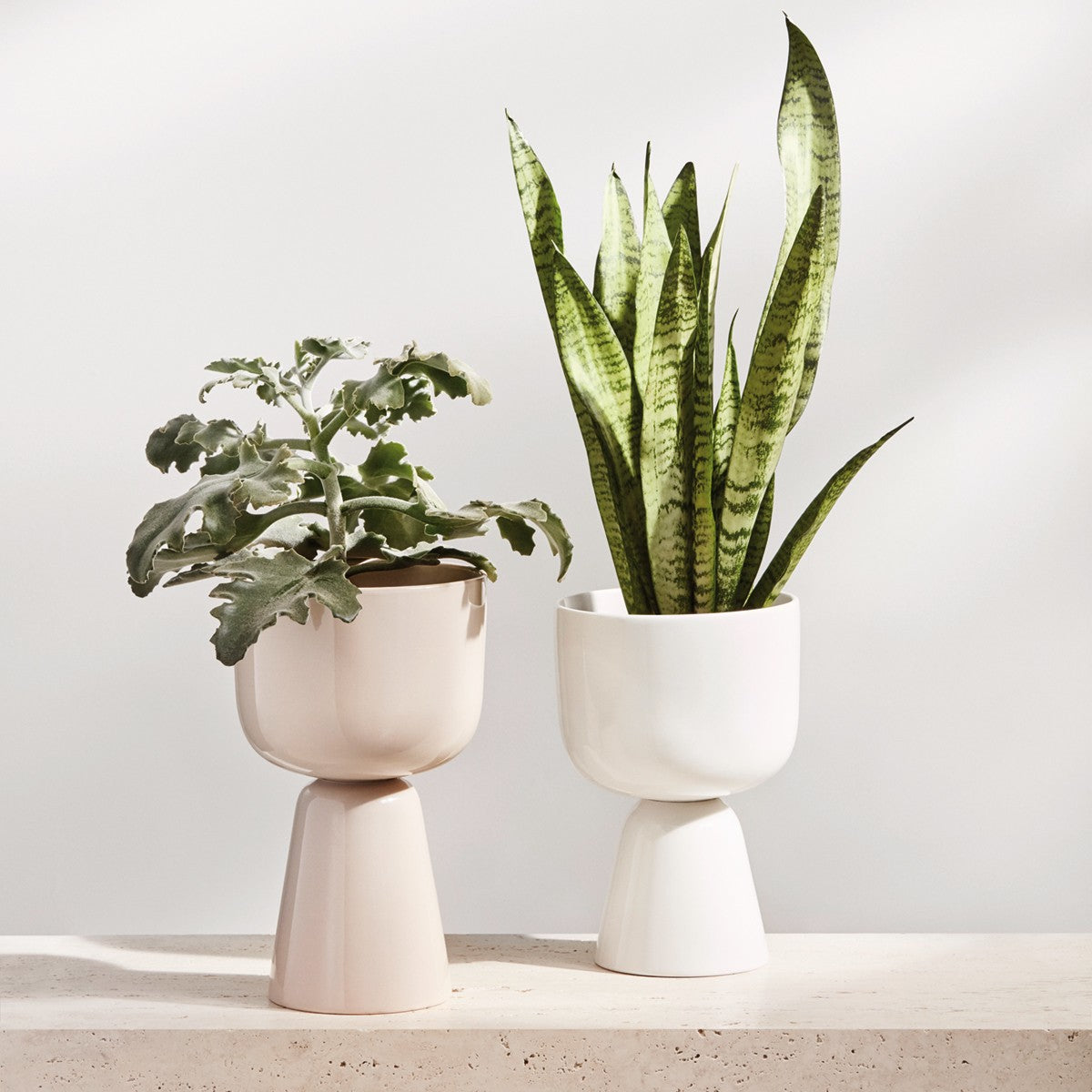 iittala Nappula Beige Tall Plant Pot