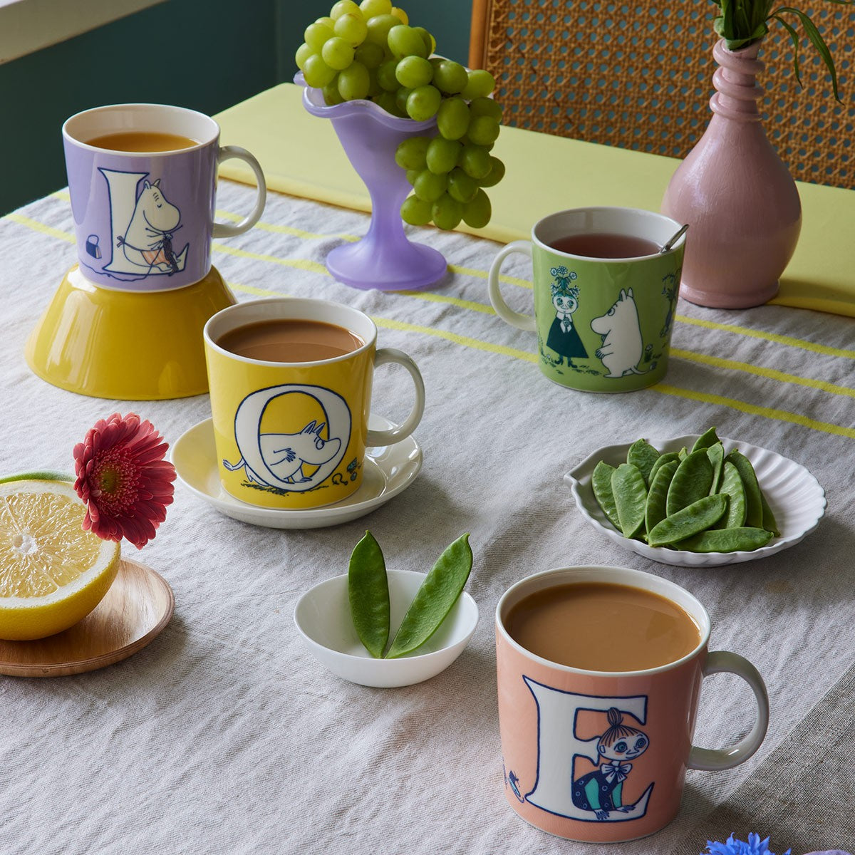 Arabia Moomin ABC Multicolor Mug Set/4 - LOVE