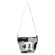 Marimekko Unikko Black / White Mono Mini Crossbody Shoulder Bag