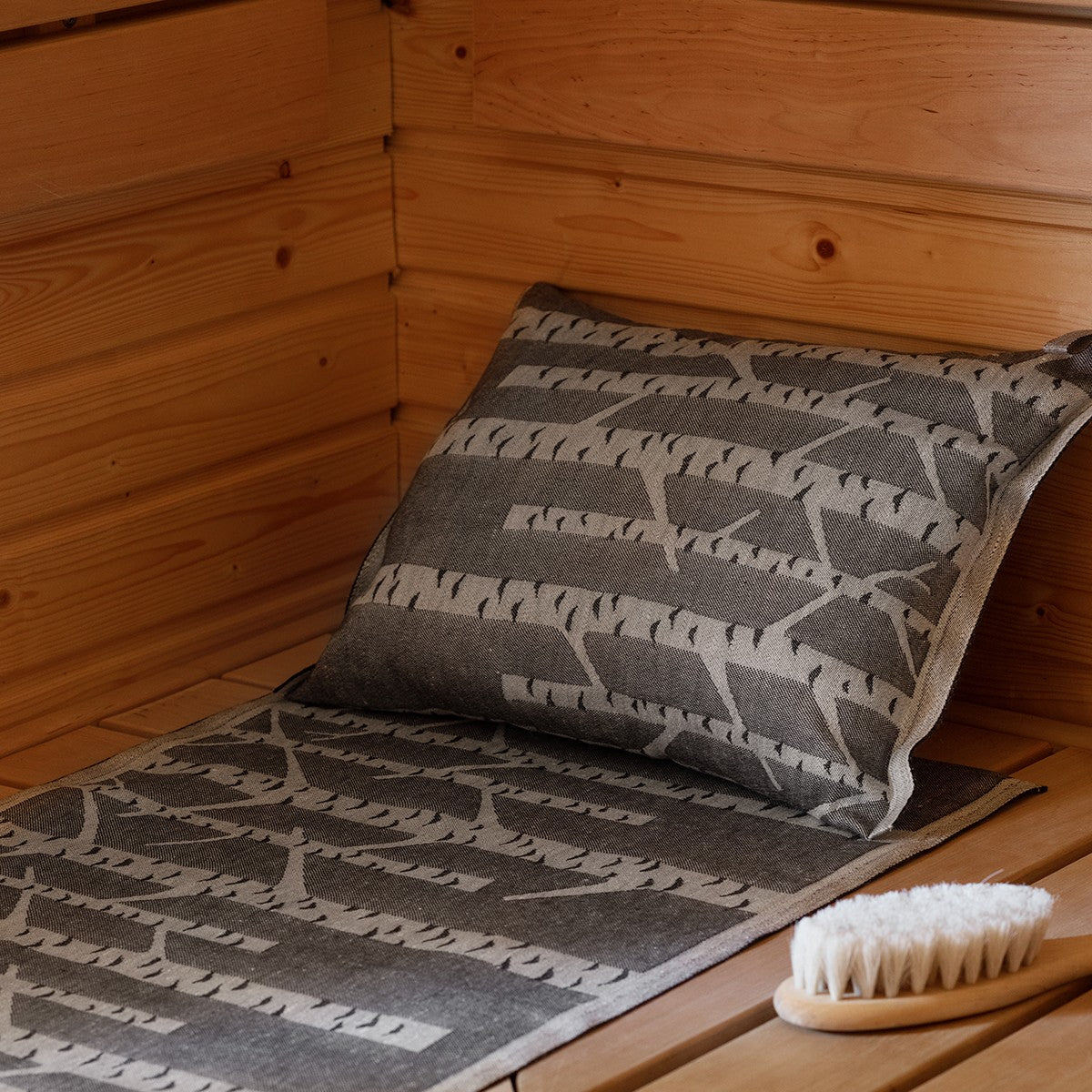 Lapuan Kankurit Koivu Grey / White Large Sauna Pillow