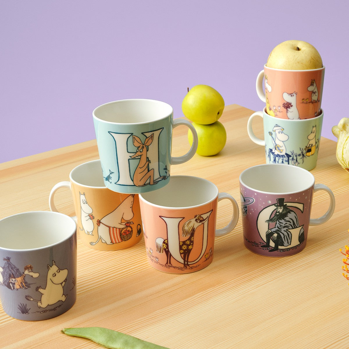 Arabia Moomin ABC Plum Mug - G