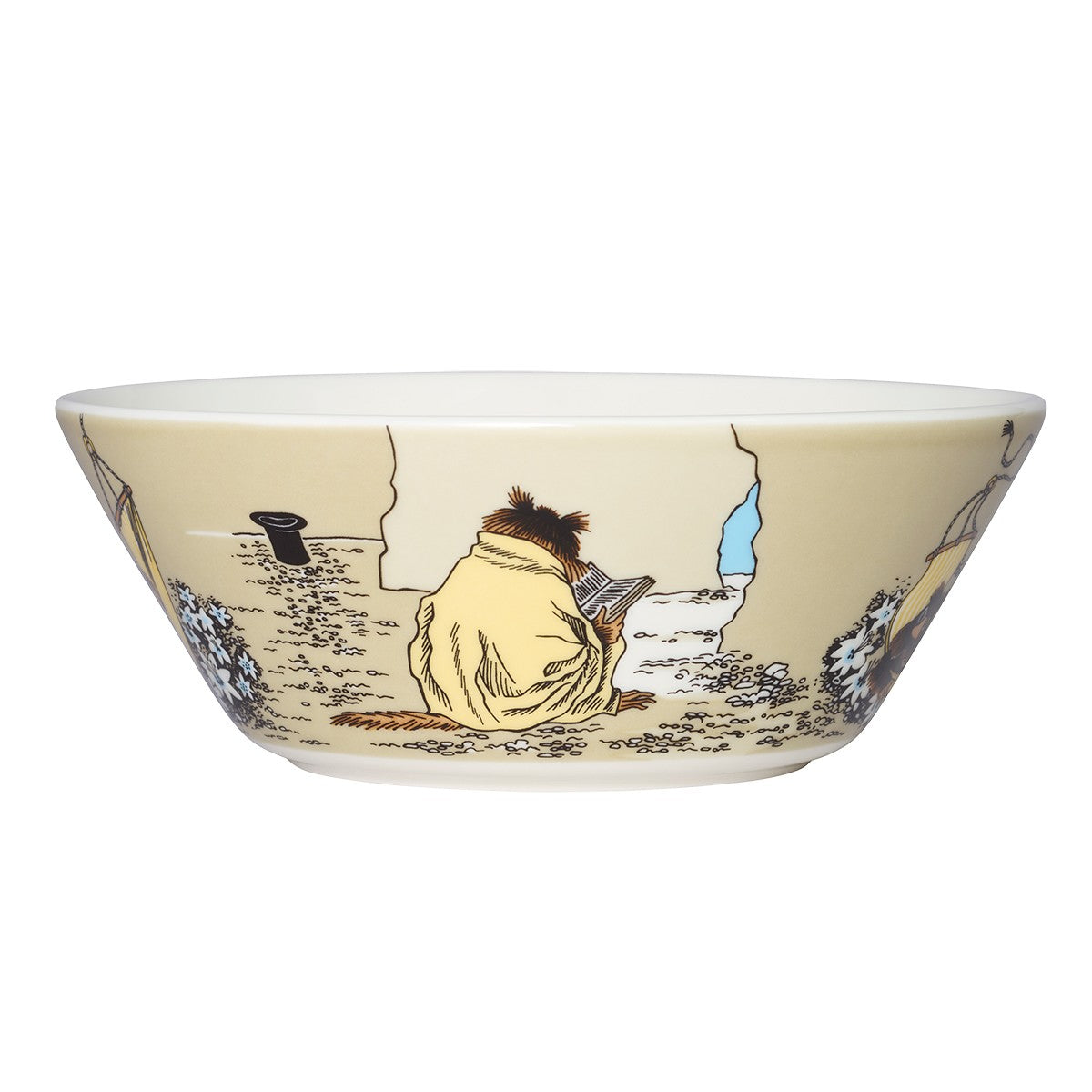 Arabia Moomin Muskrat Beige Bowl