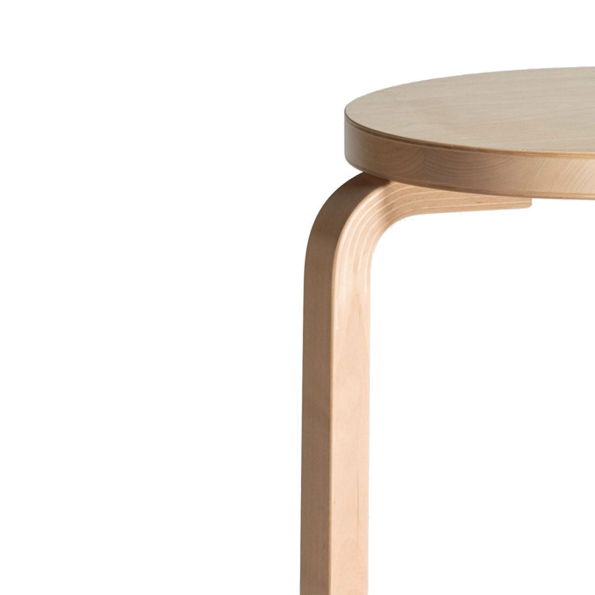 Artek Alvar Aalto Stool 60 - Three Legged Stool - Birch Veneer